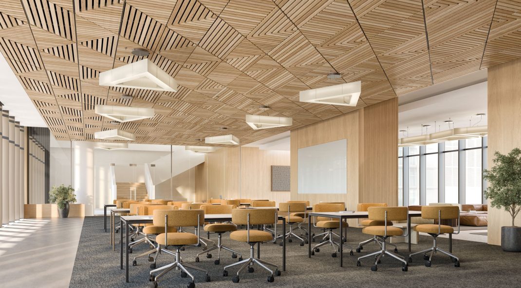 WOODWORKS Shapes for DesignFlex® Ceiling Panels Now Available in Grille and Linear Visuals