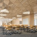 WOODWORKS Shapes for DesignFlex® Ceiling Panels Now Available in Grille and Linear Visuals